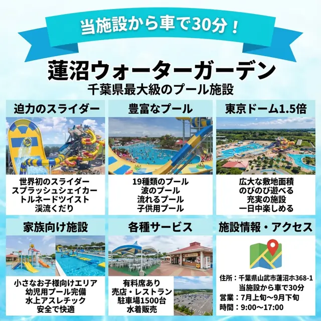 蓮沼ウォーターガーデンのご案内